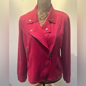 Bright Pink Moto Jacket - Women